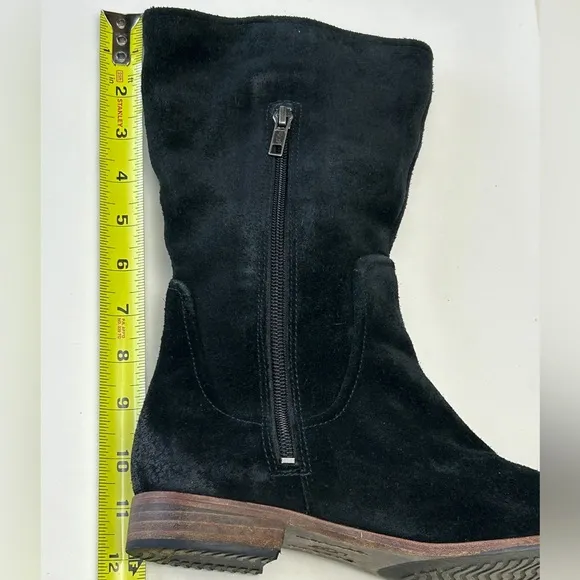UGG Australia Annisa Suede Leather Genuine Sheep Skin Black Boots