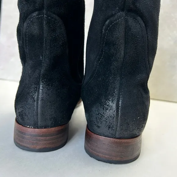 UGG Australia Annisa Suede Leather Genuine Sheep Skin Black Boots