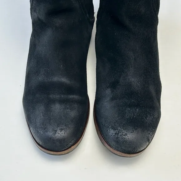 UGG Australia Annisa Suede Leather Genuine Sheep Skin Black Boots