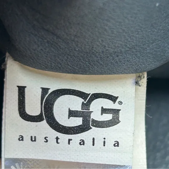 UGG Australia Annisa Suede Leather Genuine Sheep Skin Black Boots