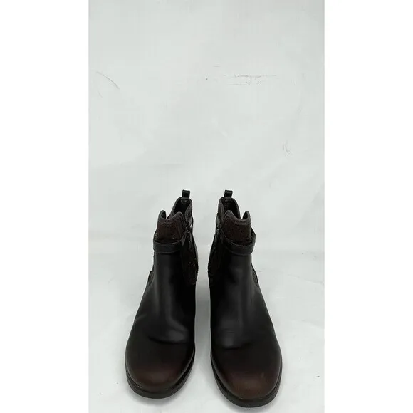 Ugg Australia Emalie Ankle Boots Women's Brown Suede Wedge. Size: 6