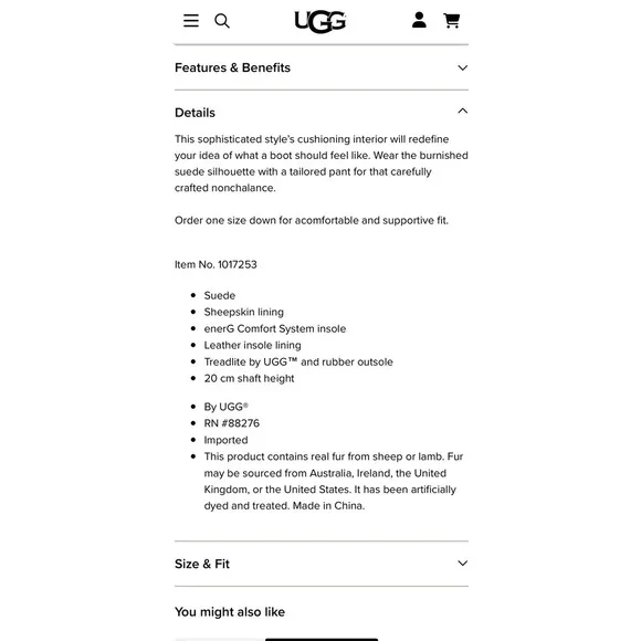 UGG Australia Men's Jaren‎ Boots