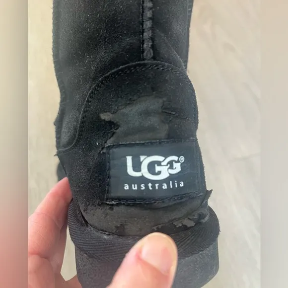 UGG Australia TALL Boot Womens Classic Black Suede Size US 7 Casual Pull On