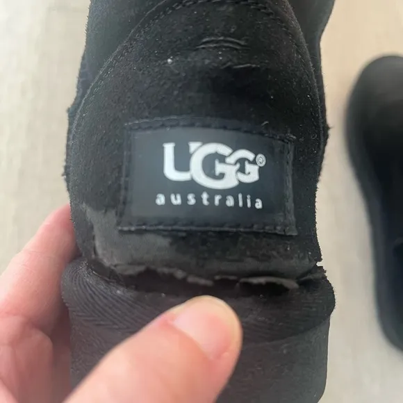 UGG Australia TALL Boot Womens Classic Black Suede Size US 7 Casual Pull On