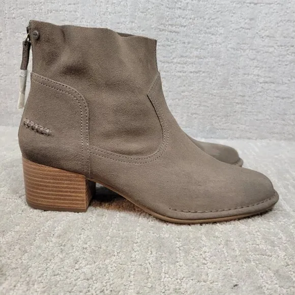 UGG Bandara Women's Size 11 US Brown Suede Back Zip Casual Bootie Boots 1095053