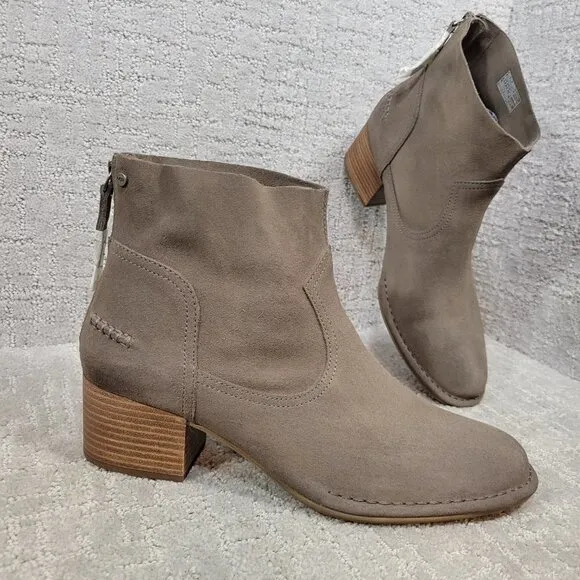 UGG Bandara Women's Size 11 US Brown Suede Back Zip Casual Bootie Boots 1095053