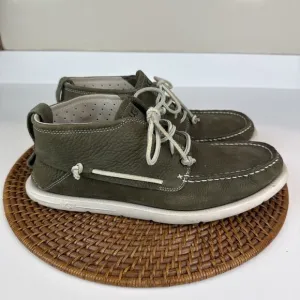 UGG Beach Moc Men's Nubuck Moccasin Chukka Boots in Moss Green Size 10