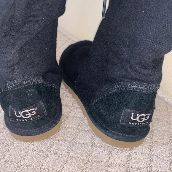 UGG Black cotton Sherling boots sz 7