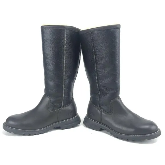 UGG Brooks Leather Sheepskin Boots