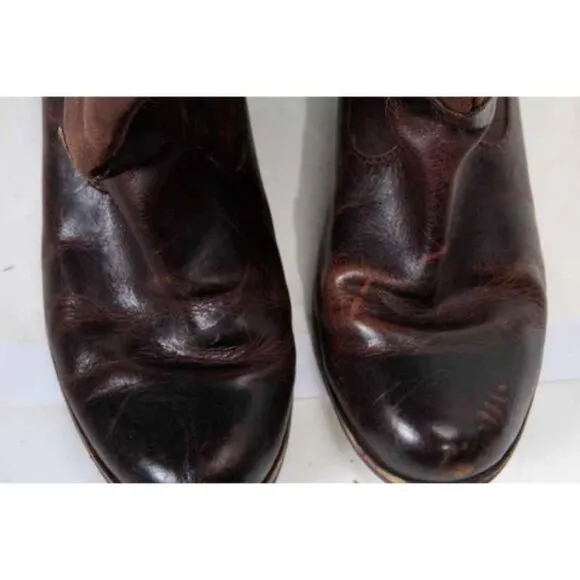 UGG cassis western boots leather distressed pull on womens sz 6