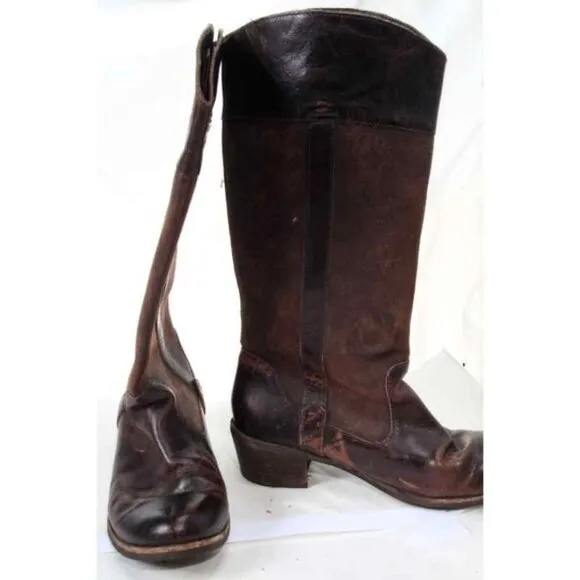 UGG cassis western boots leather distressed pull on womens sz 6