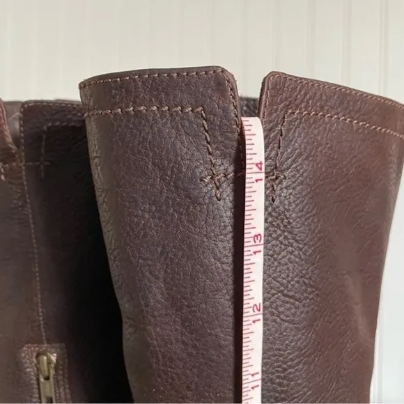 UGG CHANNING Pebbled Leather Riding Boots #3184