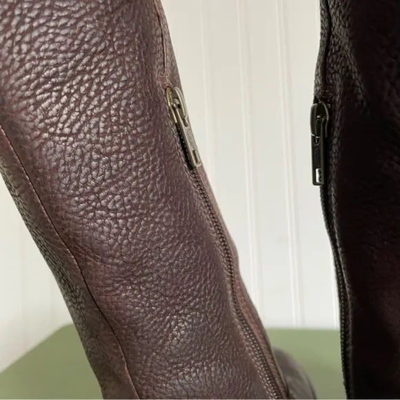 UGG CHANNING Pebbled Leather Riding Boots #3184