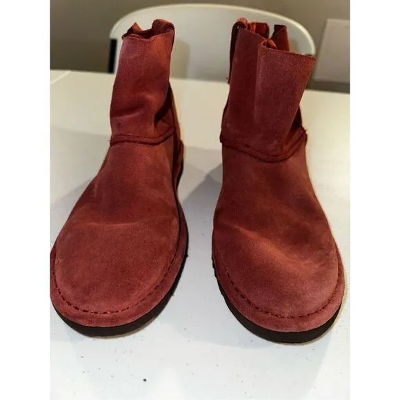 UGG Classic Unlined Mini Red Clay Boots Size 6