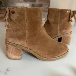 UGG Corinne Suede Boot Chestnut Size 9-SH08