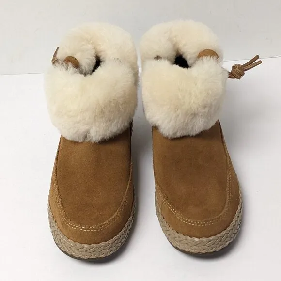 UGG Elowen Sheepskin Boots, Chestnut Suede, Women's 6 M