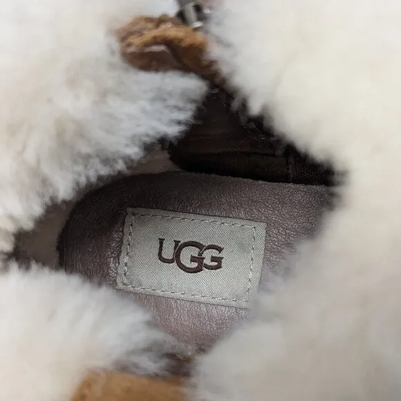 UGG Elowen Sheepskin Boots, Chestnut Suede, Women's 6 M