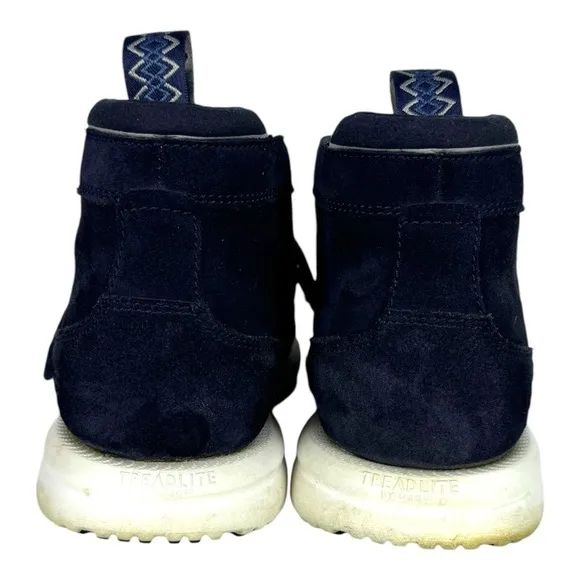 Ugg ENERG Chukka Boots Mens Size 10.5 Navy Blue Suede Treadlite Lace Up Casual