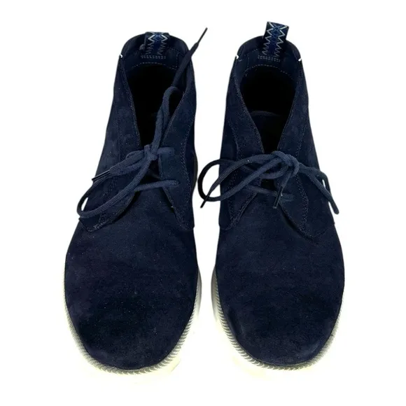 Ugg ENERG Chukka Boots Mens Size 10.5 Navy Blue Suede Treadlite Lace Up Casual