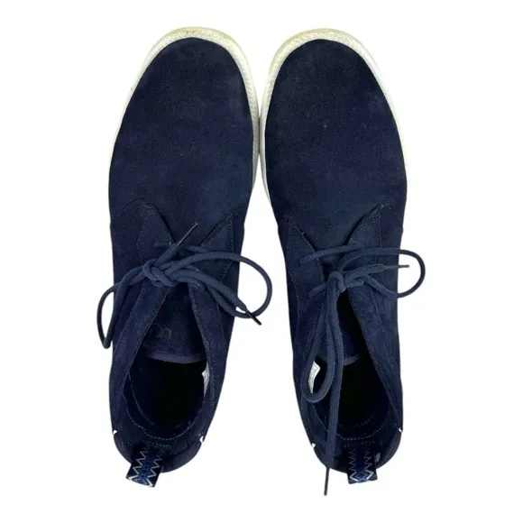 Ugg ENERG Chukka Boots Mens Size 10.5 Navy Blue Suede Treadlite Lace Up Casual