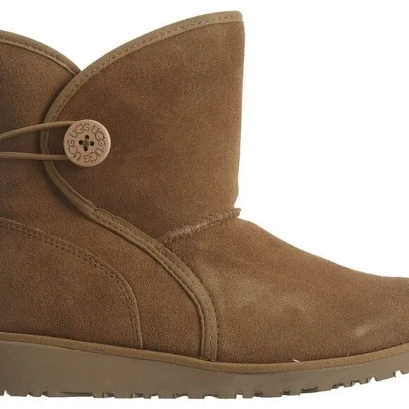 UGG Fabian 1016806K Little Kids Chestnut Sheepskin Mid Top Casual Boots UGG278