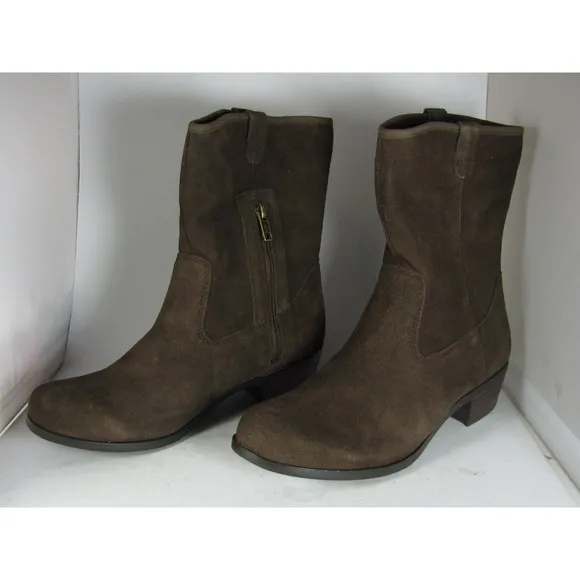 UGG Girls Boots Brown Suede Winter UGGPure Wool pull on Briar 6  36 new