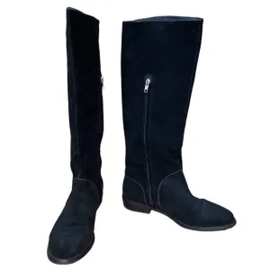 UGG Gracen Black Suede Knee High Equestrian Riding Boots SIze 9.5