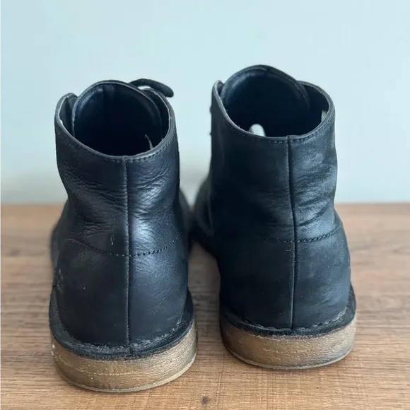 UGG GROVELAND LEATHER CHUKKA BLACK ANKLE SHOE BOOTS SIZE US 10 MEN