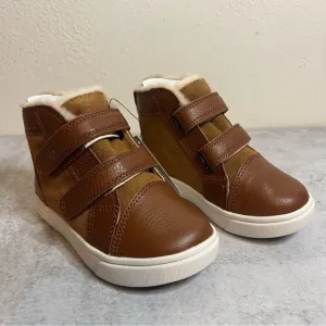 UGG Kids Brown Boots with Cream Sole