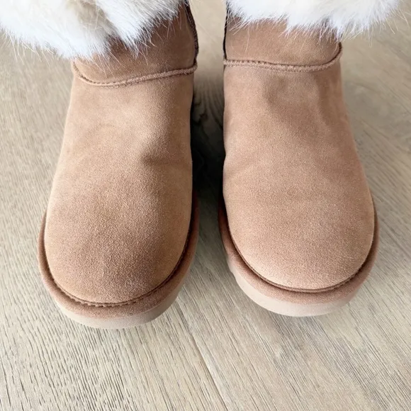 UGG Milla Chestnut Brown Leather Boots