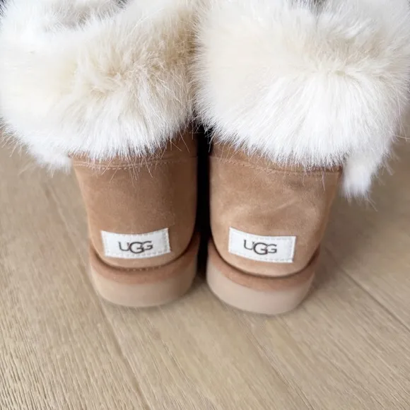 UGG Milla Chestnut Brown Leather Boots