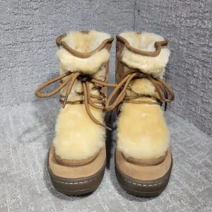 UGG Mukluk Revival Women's Size 5 US Chestnut Suede Sheepskin Winter Boots