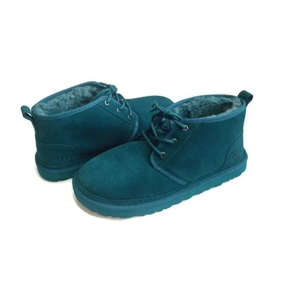 UGG Neumel Ankle Chukka Casual Suede Boots Mens Sz 12 Womens 13 Marina Blue 3236