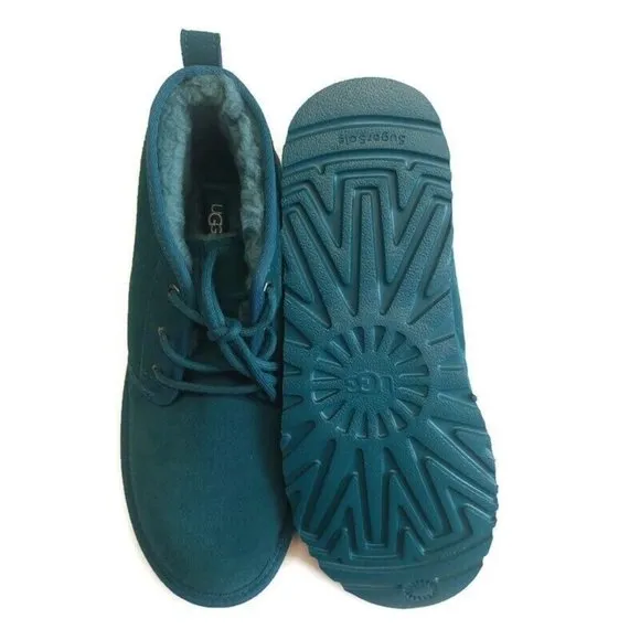 UGG Neumel Ankle Chukka Casual Suede Boots Mens Sz 12 Womens 13 Marina Blue 3236