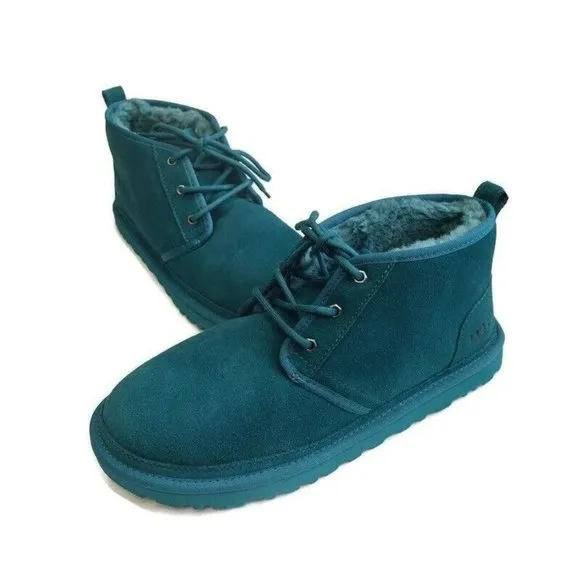 UGG Neumel Ankle Chukka Casual Suede Boots Mens Sz 12 Womens 13 Marina Blue 3236