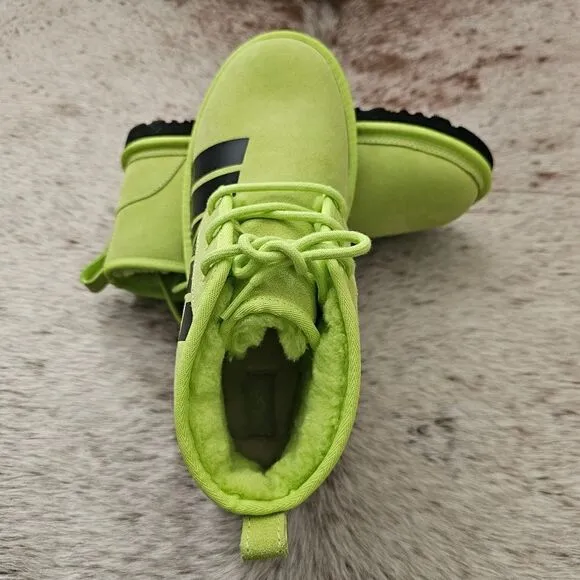 UGG Neumel Chopd Graphic Logo Men's Suede Chukka Boots in Neon Size 10 NEW
