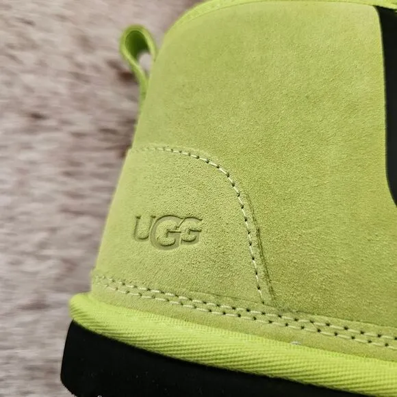 UGG Neumel Chopd Graphic Logo Men's Suede Chukka Boots in Neon Size 10 NEW