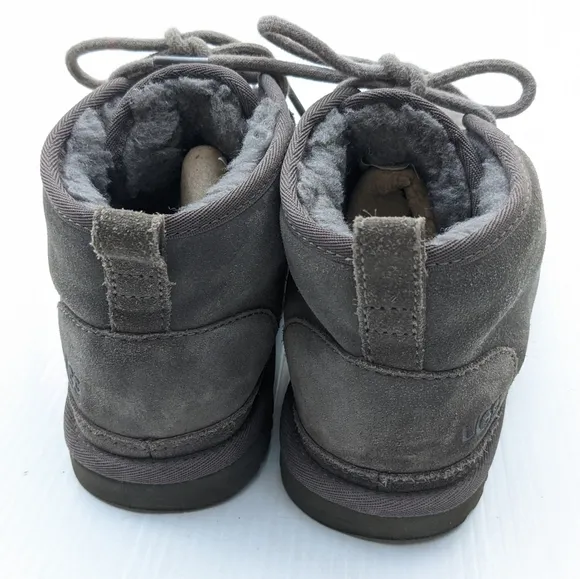 UGG Neumel Gray Suede Leather Chukka Ankle Boots