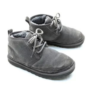UGG Neumel Gray Suede Leather Chukka Ankle Boots