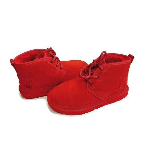 UGG Neumel II Chukka Boots Suede Big Kids Size 5 Womens Sz 6 Samba Red 1017320K
