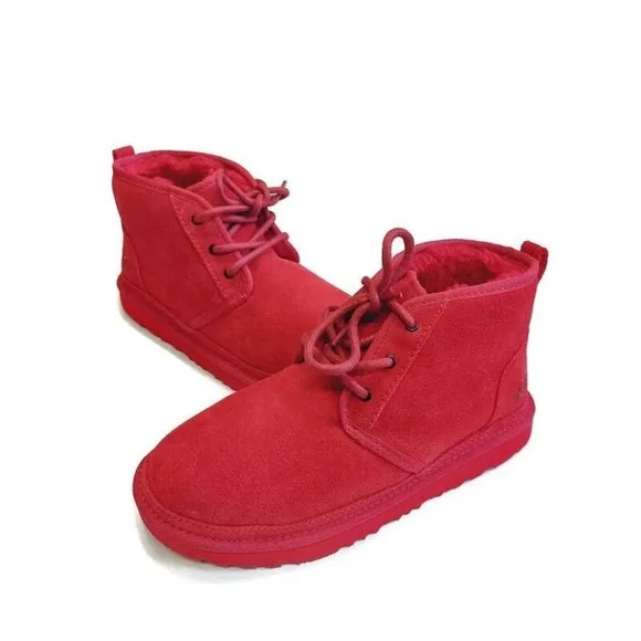 UGG Neumel II Chukka Boots Suede Big Kids Size 5 Womens Sz 6 Samba Red 1017320K