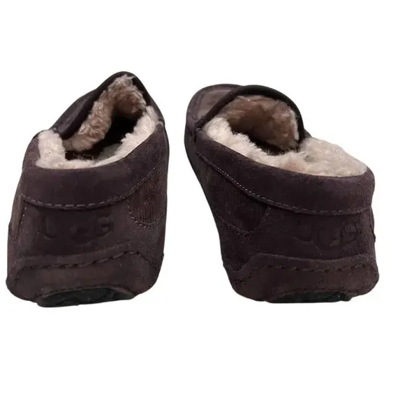 UGG Plush Men's Slipper Ascot Corduroy II Lined Stout Brown US 7