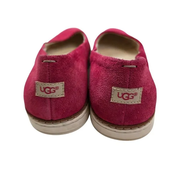 UGG Pure Women's Kammi Suede Leather Pink Slip on Flats Size 9