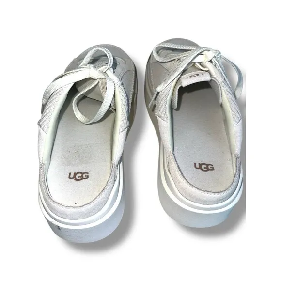 UGG Women's EZ-Duzzit Mule Slide On Platform Sneakers Size 10 White