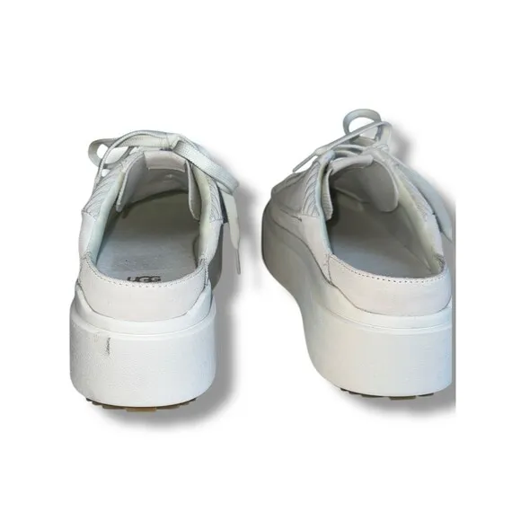 UGG Women's EZ-Duzzit Mule Slide On Platform Sneakers Size 10 White