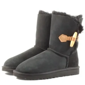 UGG Women’s Keely Genuine Sheepskin Suede Black Boots size: 5