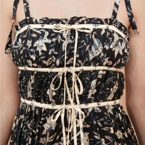 Ulla Johnson Indah Printed Midi Dress Sz 6