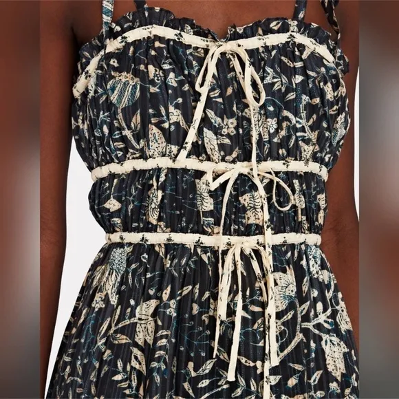 Ulla Johnson Indah Printed Midi Dress Sz 6