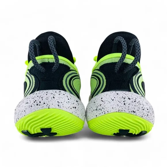 Under Armour Spawn 6 High Vis Yellow Black Men's Basketball Shoes 3027263-300