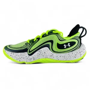 Under Armour Spawn 6 High Vis Yellow Black Men's Basketball Shoes 3027263-300